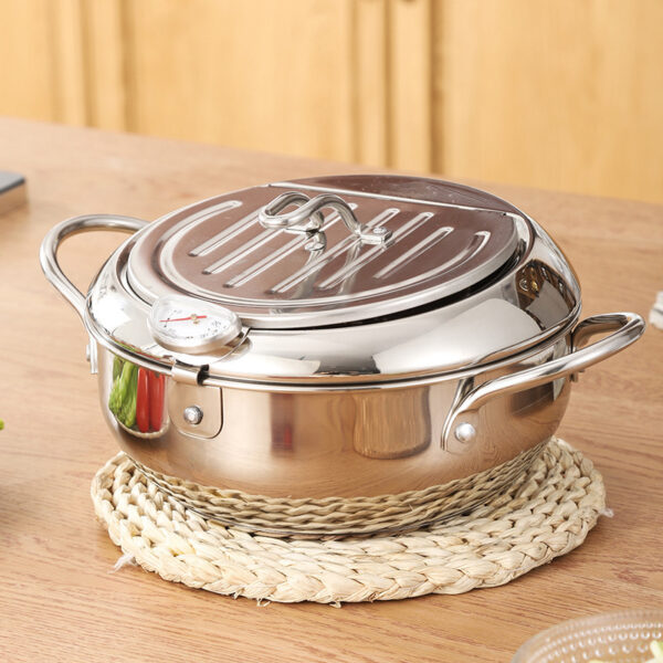 Stainless Steel Telescopic Folding Basket Frying Basket French Fries Degreasing Kitchen Tool - Image 7