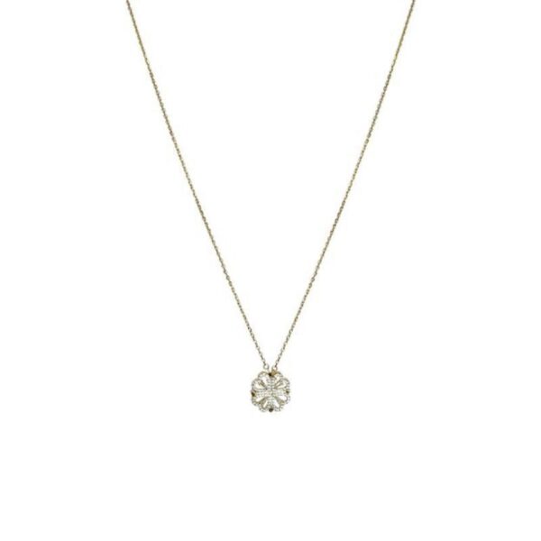 Retro Magnetic Folding Heart Shaped Four Leaf Clover Pendant Necklace Women Love Clavicle Chain Gifts Openable Choker Jewelry - Image 7