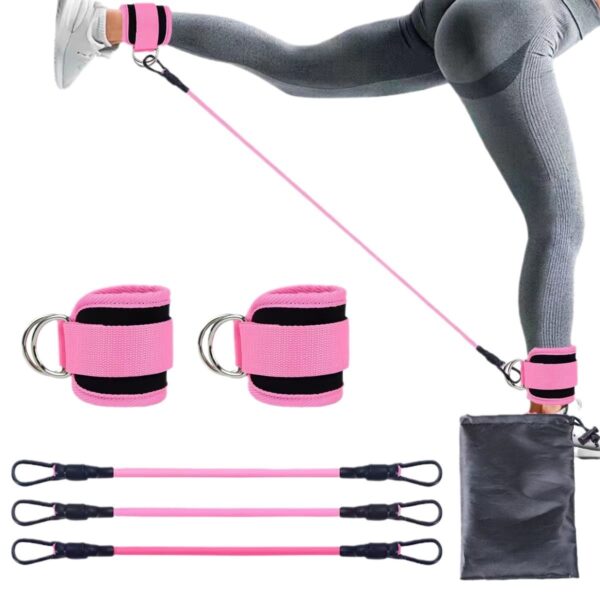 Ankle Strap Resistance Bands Hip Leg Strength Pull Rope Fitness Elastic Training Home Yoga Pilate Crossfit Workout Gym Equipment - Image 9