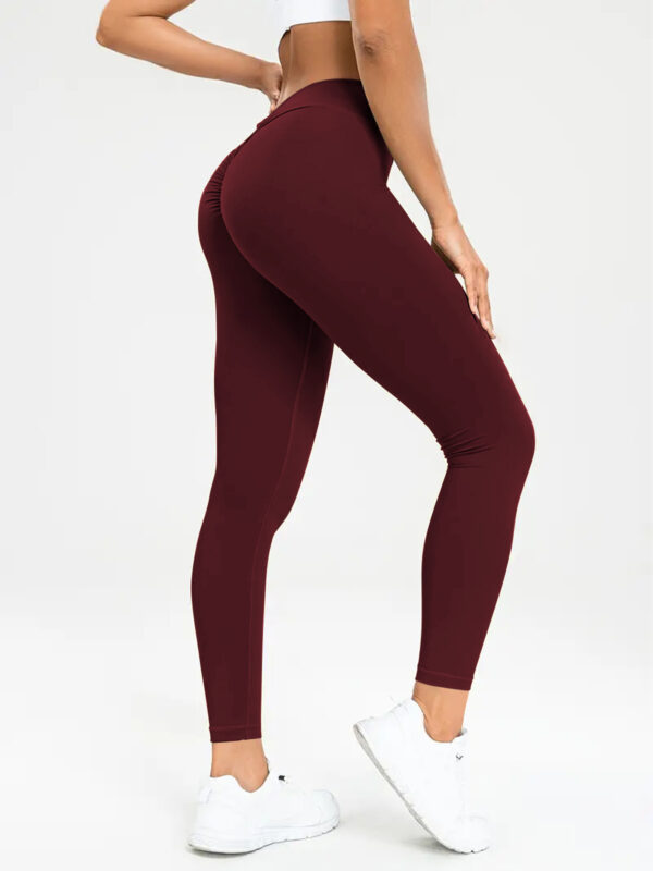 Women's Yoga Pants High Waist Lift High Elastic Tight Fitness Trousers - Image 8